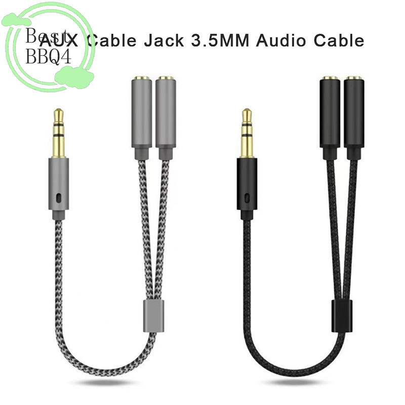 (BBQ4)AUX Cable Jack 3.5MM Aud - Earphone Splitter Jack 评论和价格