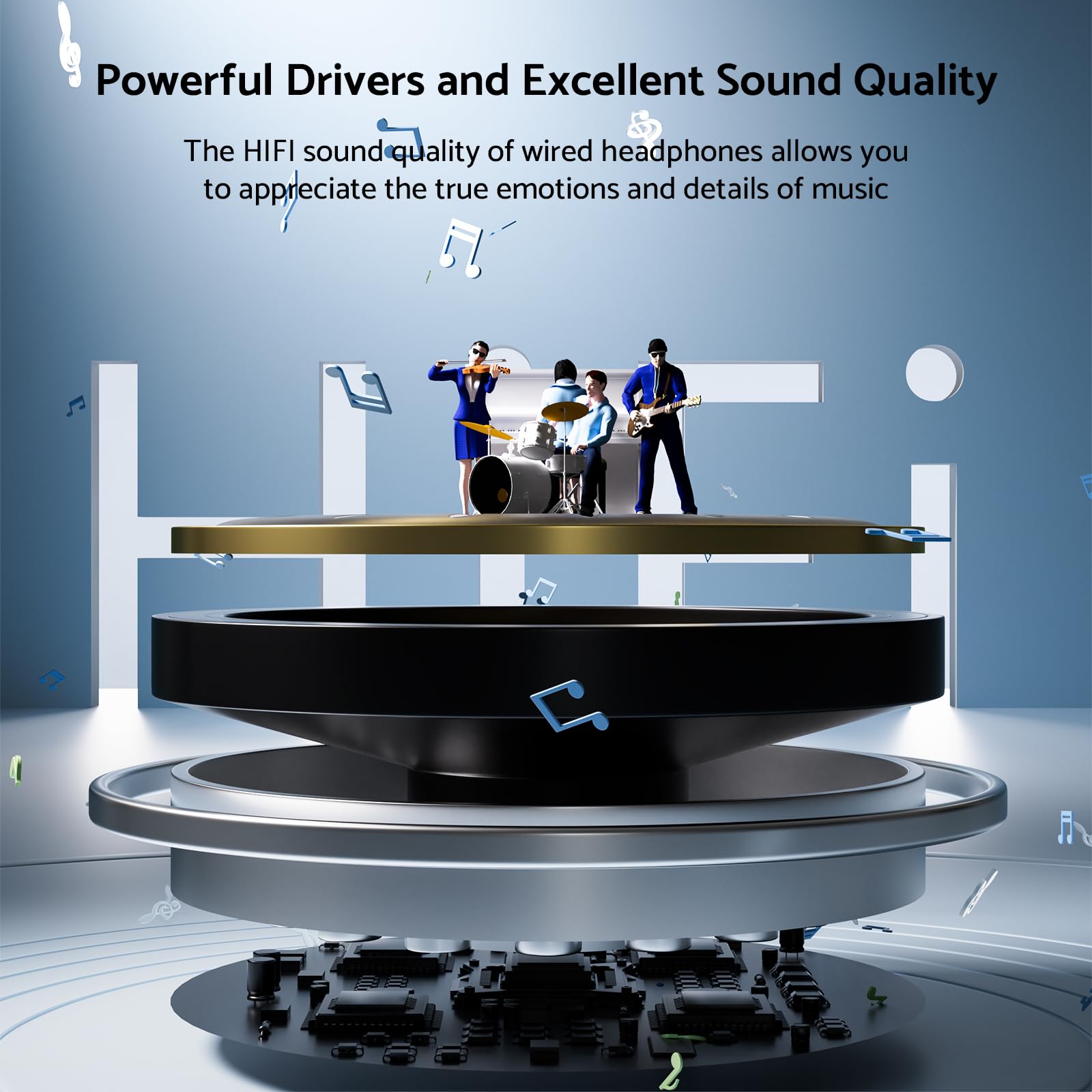 9D Bass Stereo Type C and 3.5m - Audiophile Headphone Wired 评论和价格