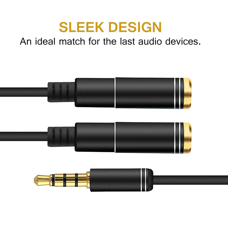 3.5mm Mic Y Mobile Audio Split - Earphone Splitter Jack 评论和价格